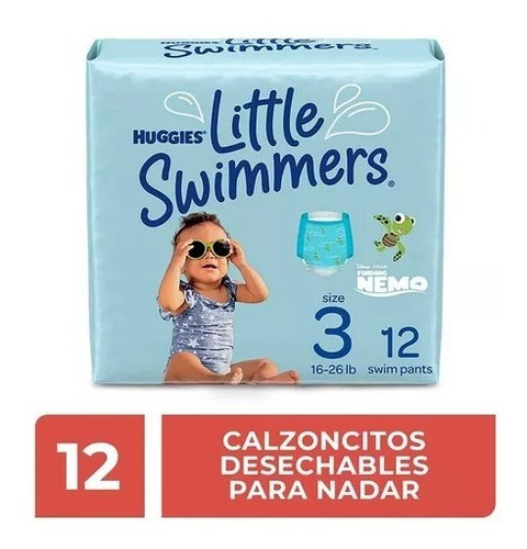 Huggies Little Swimmers Pañales Para Nadar De 7 A 12 Kg 12u