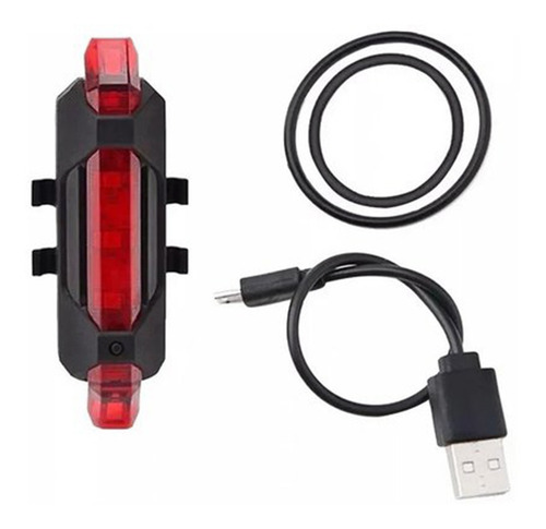 Imagem 1 de 3 de Luz De Segurança Sinalizador Para Bicicletas Vermelho