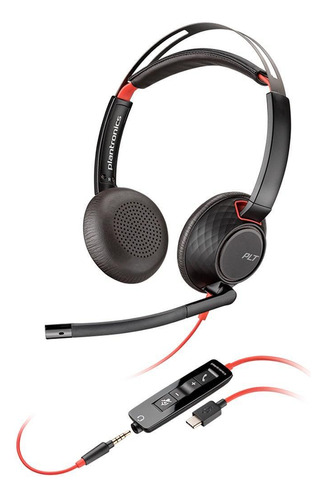 Headset Poly Blackwire 5220 Stereo Usb-a - 80r97aa