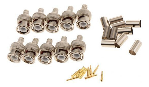 Adaptador Macho De Conectores De De Enchufe Bnc 6 Piezas