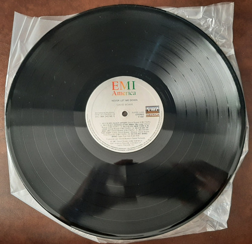 Lp Vinil David Bowie Never Let Me Down C/ Encarte (Usado)
