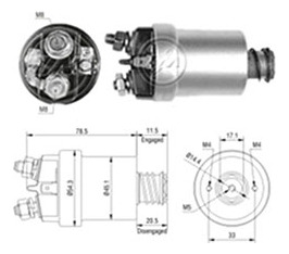 Automatico Motor Partida Peugeot-404 1967 1968 Zm