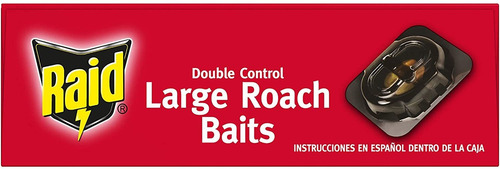 Raid Double Control, Cebos De Cucaracha Grandes 0.70 Onzas (