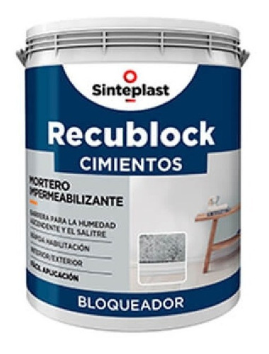 Bloqueador De Humedad Cimientos Sinteplast X 5 Kg / Camino 1