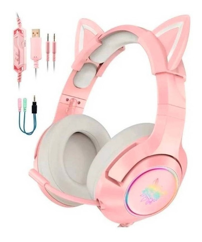 Audífonos Gamer Pink Onikuma K9