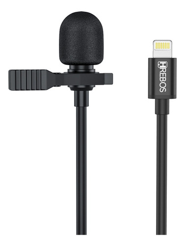 Microfone De Lapela Ligthning Com Fio Profissional