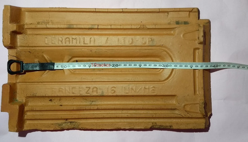 Telha Francesa Cerâmica Argila 39x24cm 10 Unidades (Usado)