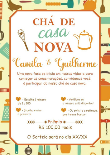 Convite Digital Chá De Casa Nova/cozinha/panelas3