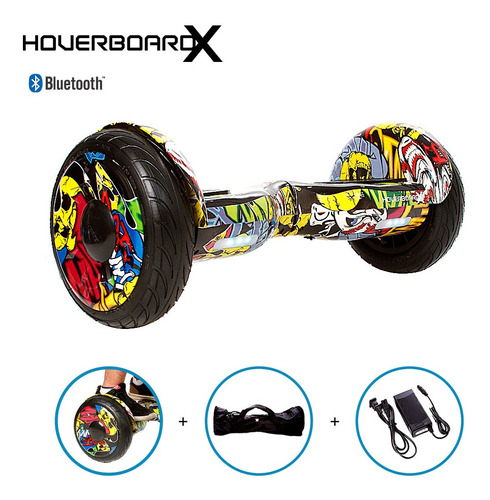 Hoverboard Skate Elétrico 10  Hip Hop Barato Led Bluetooth