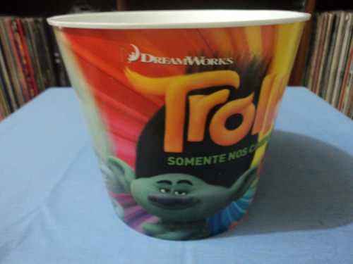 Imagem 2 de 6 de Balde De Pipoca:trolls:dreamworks:cinema:pvc:5l