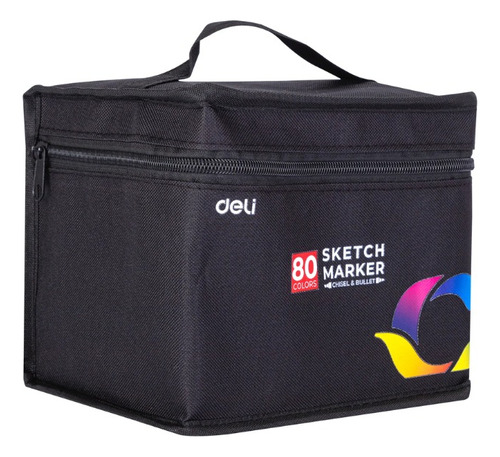 Set 80 Marcadores Pro Doble Punta Deli Sketch Marker Estuche
