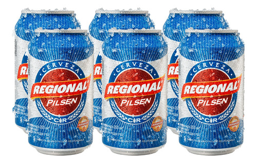 Cerveza Regional Pilsen Lata 355ml Sixpack 6 Unidades