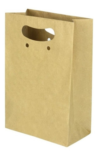 Sacola Kraft Boca De Palhaço P. 17,5x9x26 Cm. Com 50un.
