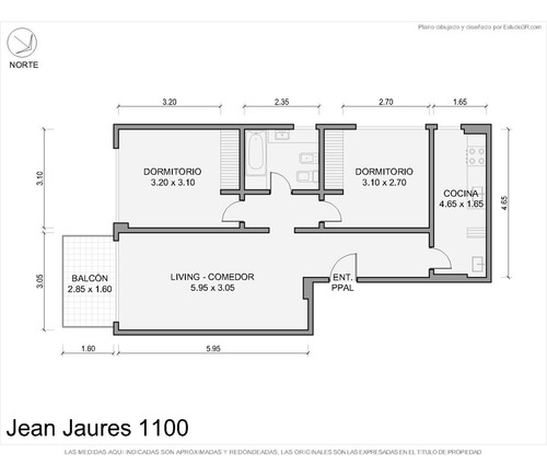 Departamento 3 Ambientes Recoleta En Torre Con Amenities