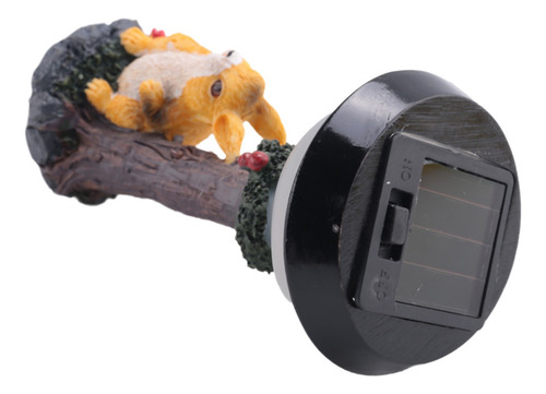 . Luz Solar Led Con Forma De Figura De Conejo De Resina