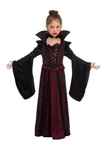 Royal Vampire Costume Set For Girls Halloween Dress Up Party