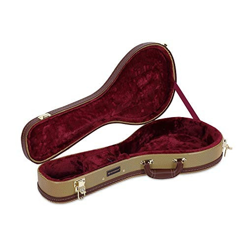 Crossrock Deluxe Wood Hard Case For A Style Mandolin Tweed