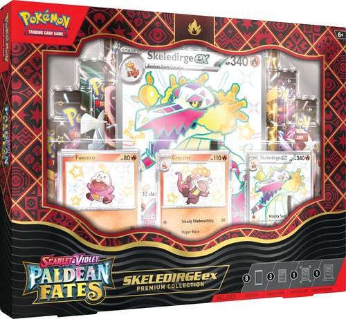 Pokemon Paldea Fates Coleccion Premium Skeledirge Ex - Esp