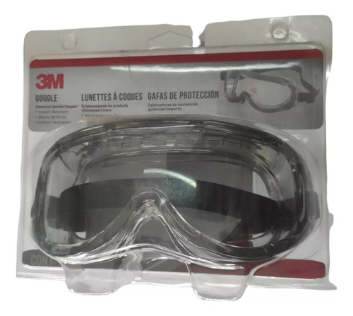 2 Pz Goggles 3m 91264 P/salpicaduras Y Protección De Químico