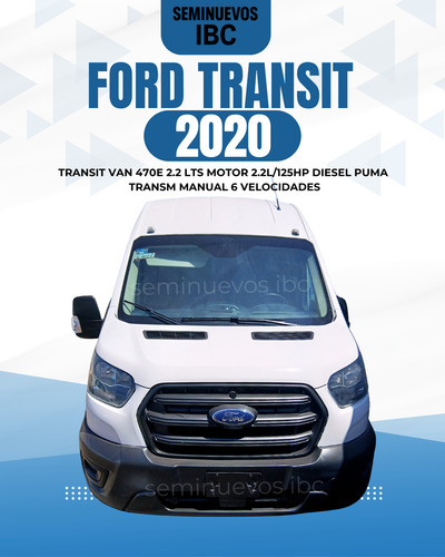 Ford Transit 2.2 Van Larga Techo Alto Custom Mt
