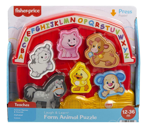 Fisher-price Raugh Learn Farm Animal Puzzle, Juguete Electr