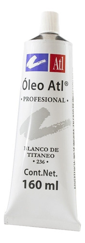 Oleo Atl T-40 160ml Arte Pintura A Escoger Color Blanco De Titaneo No. 236 1pz