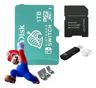 Memoria Micro Sd De 1 Tb Para Nintendo Switch 4k Tf 100 Mb/s