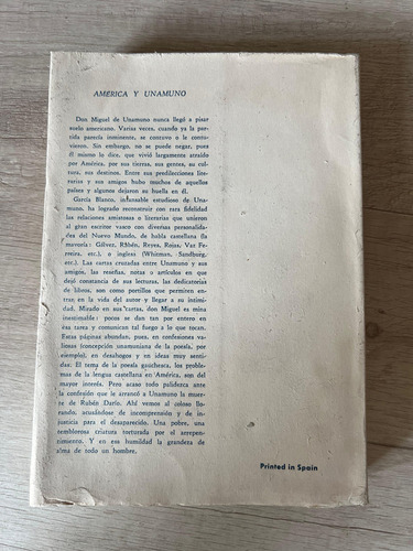 America Y Unamuno - Manuel Garcia Blanco