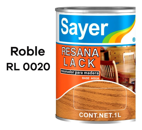 Resanador Para Madera 1 Lto. Resanalack Sayer Rl 00xx