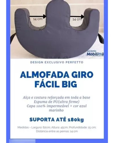 Almofada Giro Fácil Big Para Posicionamento Grande Perfetto