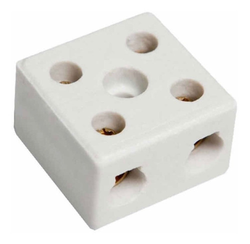 Conector Porcelana Bipolar 10mm 25a Para Chuveiro