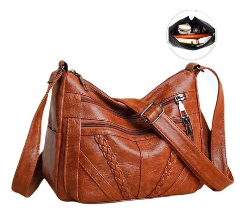 Bolso De Mujer Piel Suave Gran Capacidad Impermeable