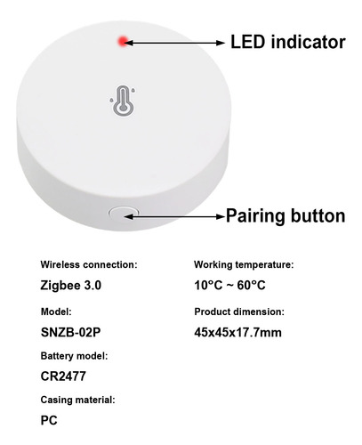 Sensor De Temperatura Inteligente Para El Hogar Sonoff Snzb-