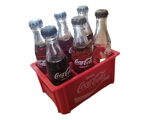 Engradado Coca Cola  - Miniatura  - Anos 80 (1 Q)