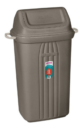 Recipiente Residuos Tacho De Basura De Plastic 30lts Sanremo