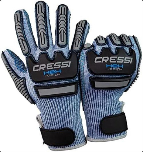 Guantes De Buceo Cressi Dyfiber Conch Xl, Azul