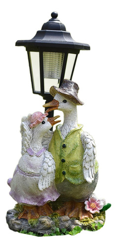 Estatua De Jardín Con Luz Solar Para Decoración Exterior