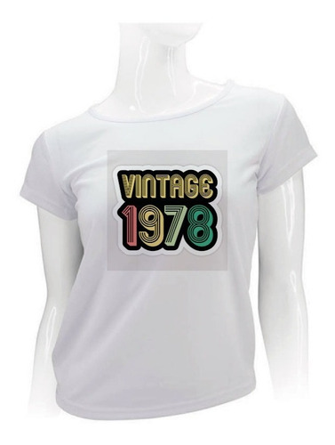 Polera  Poliester Mujer Vintage 1978