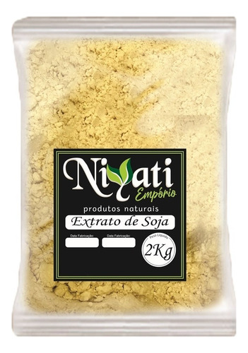 Extrato De Soja A Granel 2kg Sem Açucar (leite) - Niyati Sabor Sem Sabor