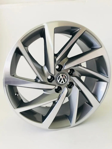 Rodas Jetta Golf Aro 17 5x112 (jogo)+bicos Cor Grafite