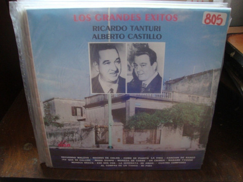 Vinilo Ricardo Tanturi Alberto Castillo Grandes Exitos T2