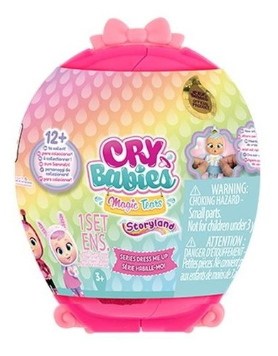 Boneca Mini Cry Babies Dress Me Up Surpresa Multikids