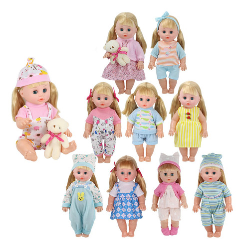 10 Sets For 9-10-11-12 Inch Baby Doll Clothes Reborn Ne...