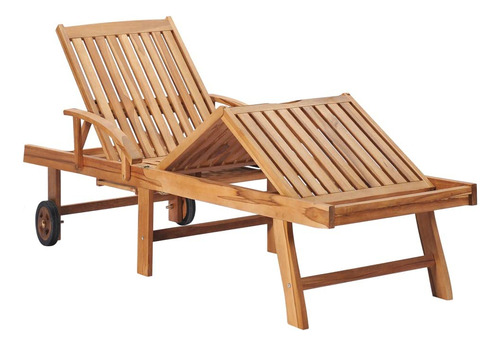 Sun Loungers 2 Pcs With Taupe Cushion Solid Teak