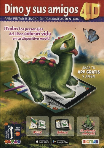 Super Magico Dino Y Sus Amigos 4d, De No Aplica. , Tapa Blanda En Español