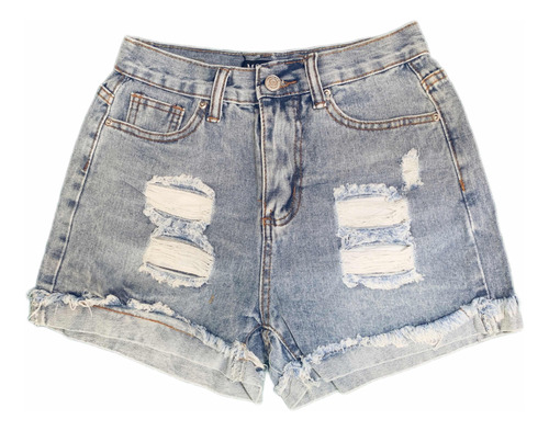 Short Jeans Mujer Destroyer Cortos