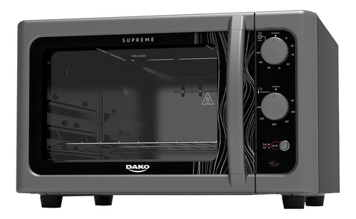 Forno de Bancada Elétrico Titanium com Grill Dourador Dako Supreme 44 Litros