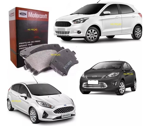 Jogo Pastilha Freio New Fiesta 1.5 1.6 2013 2014 2015 Ford