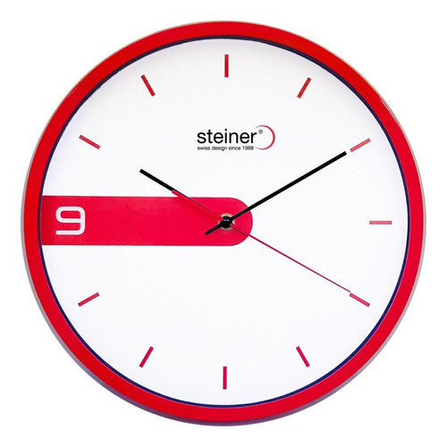 Reloj De Pared Steiner Wake Up 30 Cm Minimalista