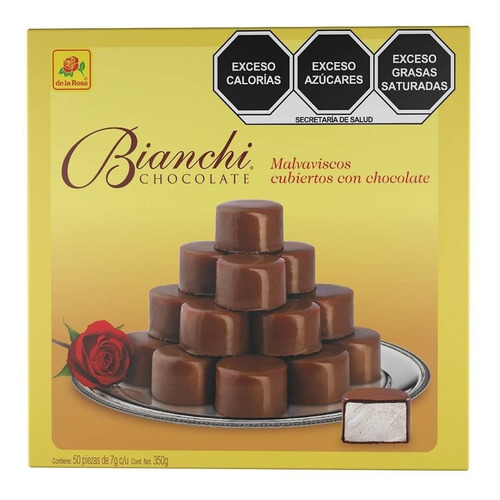 Bianchi Malvaviscos Cubiertos De Chocolate De La Rosa 30pzas